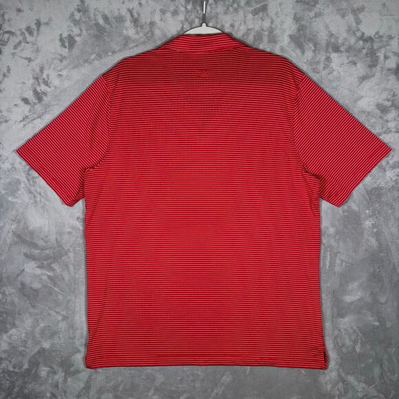 Cutter & Buck Ohio State Buckeyes Red Striped Polo Shirt Men’s Large - Picture 2 of 6